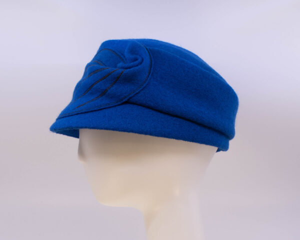 Boiled Wool: Mao Now - Cobalt (Side View)