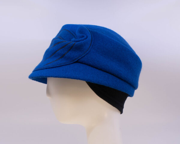 Boiled Wool: Mao Now - Cobalt (Side View Ear Cuff)