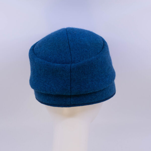 Boiled Wool: Victor - Azure (Back View)