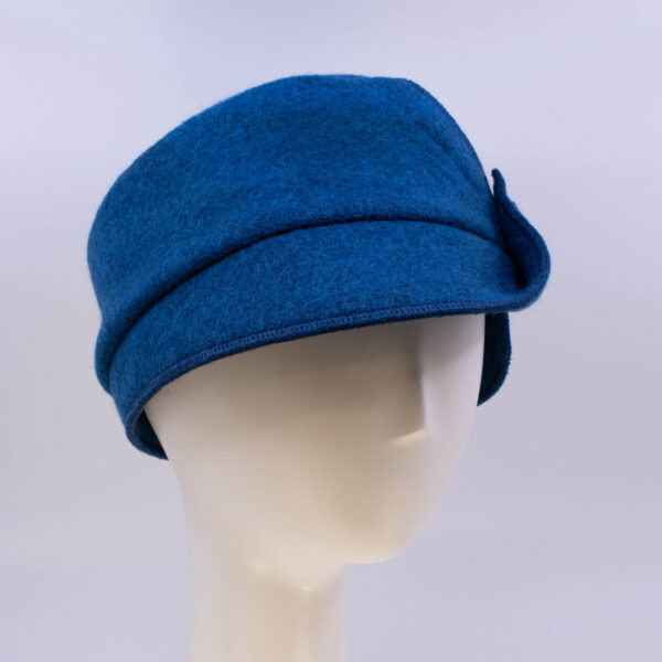 Boiled Wool: Victor - Azure (Side View 2)