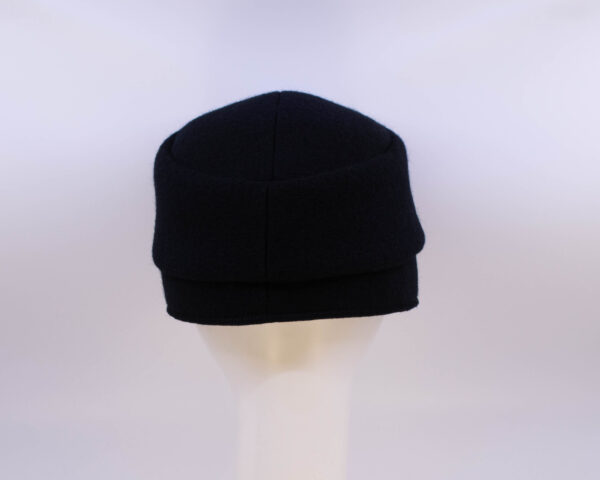 Boiled Wool: Victor - Black (Back View)