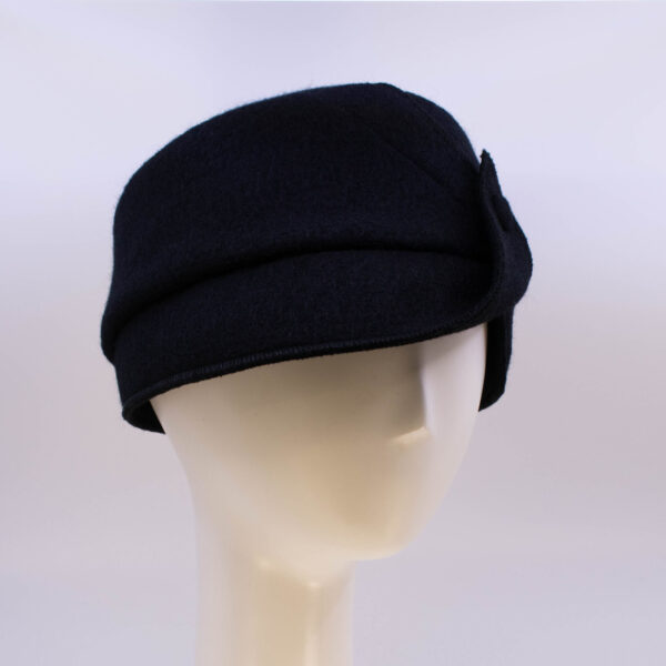 Boiled Wool: Victor - Black (Side View 2)