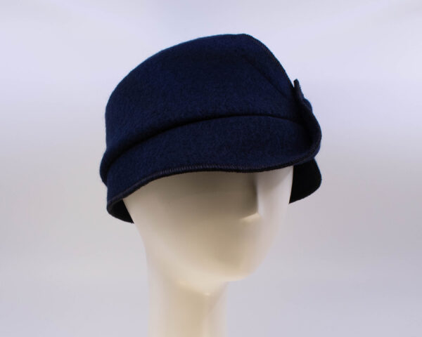 Boiled Wool: Victor - Navy (Side View 2)