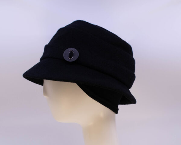 Mohair: Freda - Black (Side View Ear Cuff)