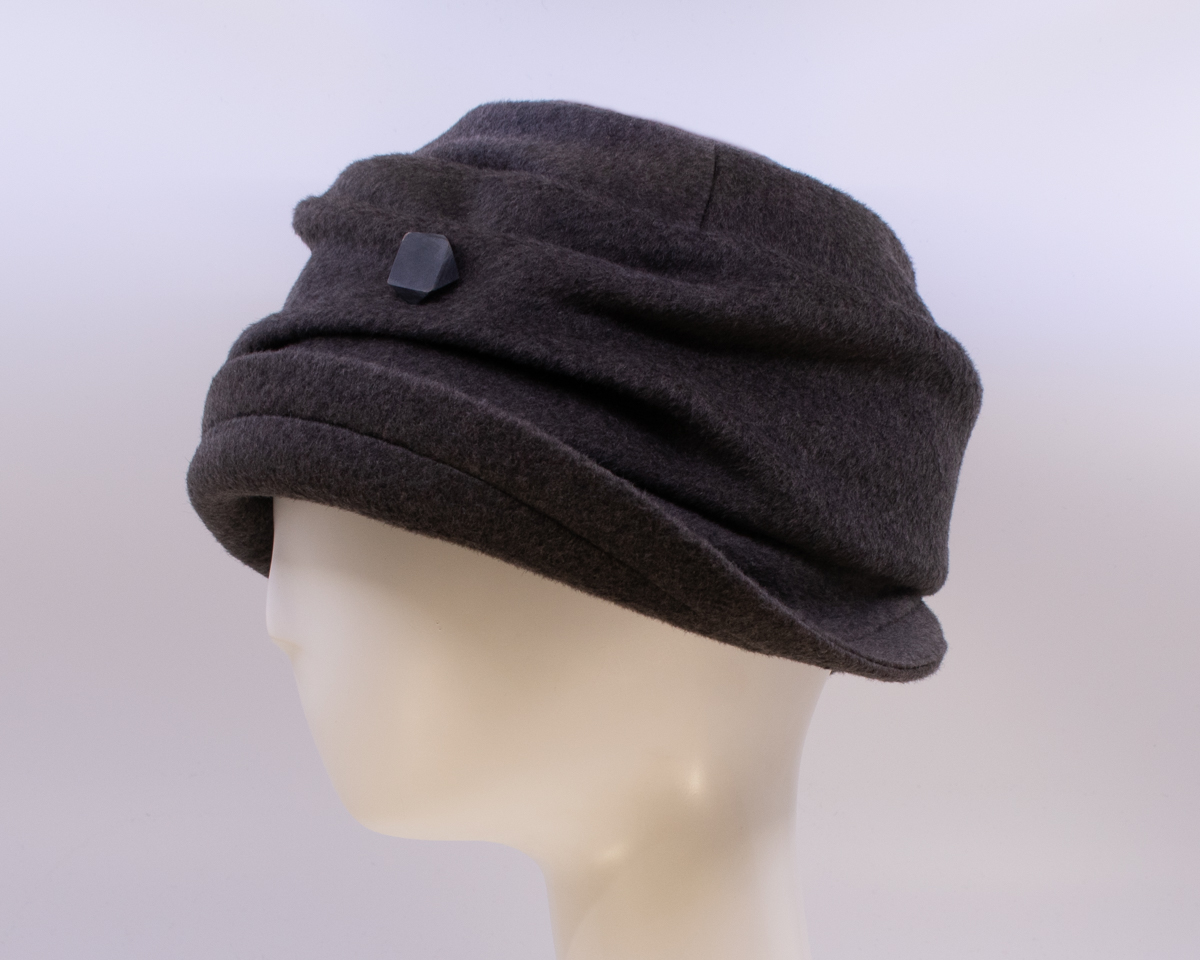 Mohair: Jeanette - Mushroom (Button 2) (Side View)