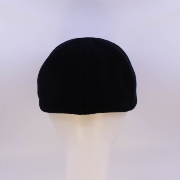 Mohair: Ball Cap - Black/Silver Rose (Back View)