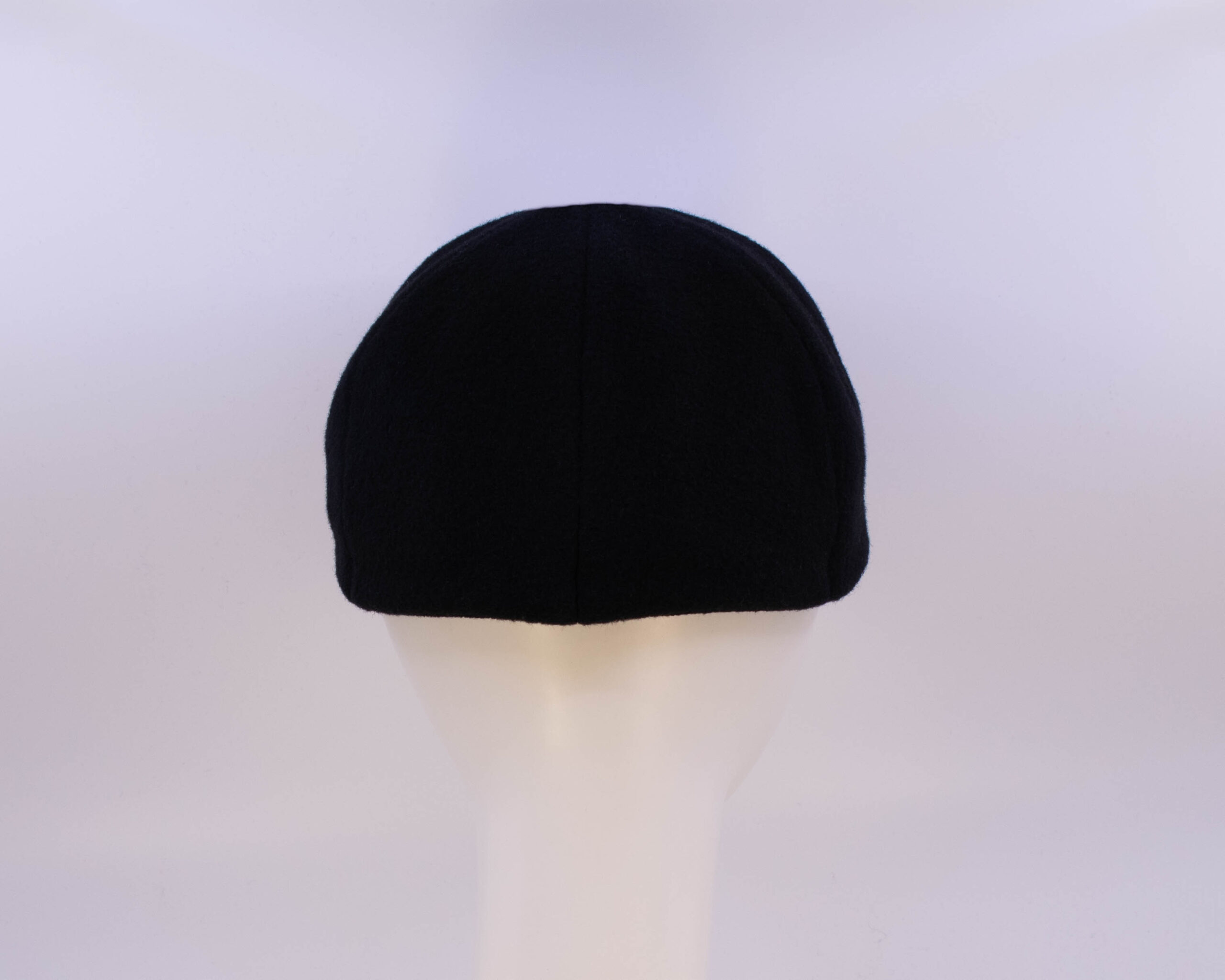 Mohair: Ball Cap - Black/Silver Rose (Back View)