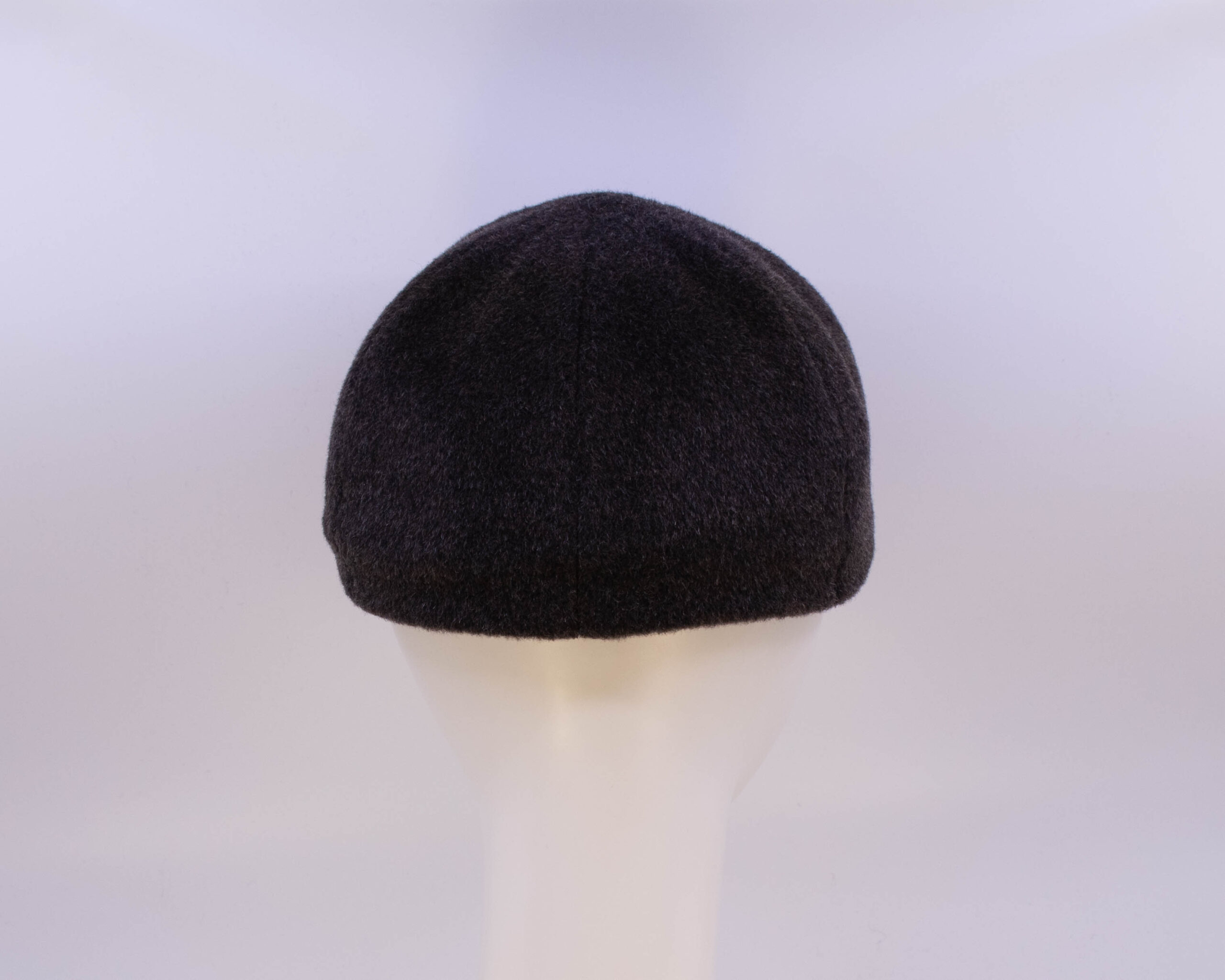 Mohair: Ball Cap - Brown/Tan Herringbone (Back View)