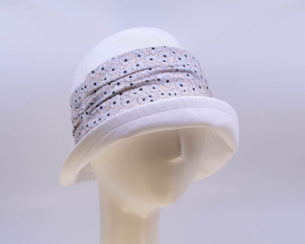Chambray: Jeanette - White/Daisy (Side View 2)