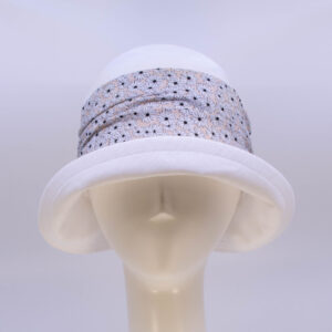 Chambray: Jeanette - White/Daisy