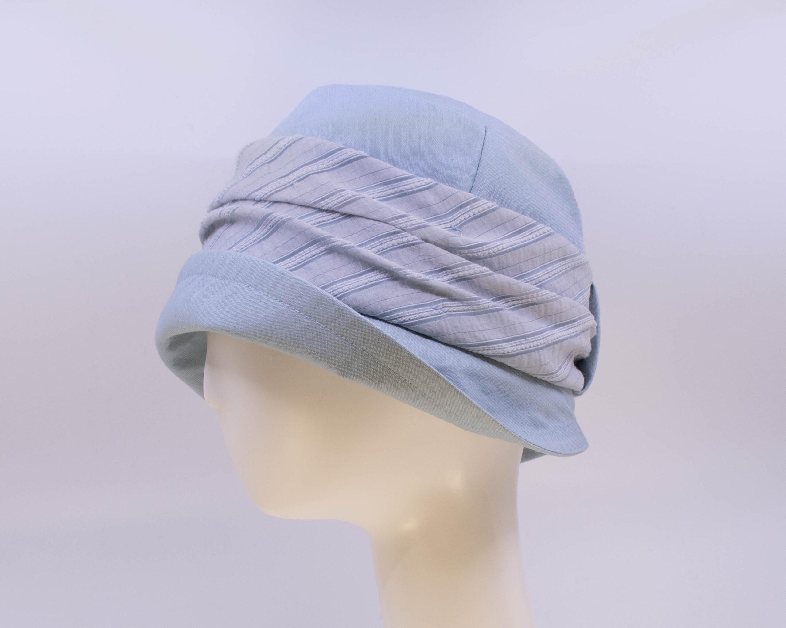 Gabriola: Jeanette - Aqua/Stripe (Side View)