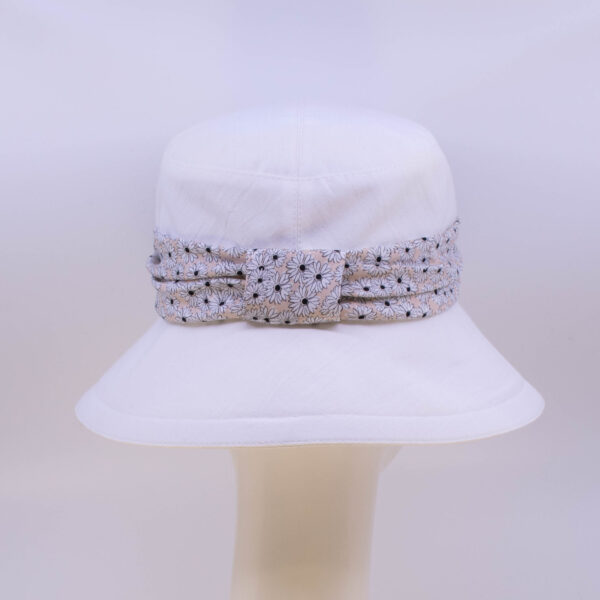 Chambray: Felice (Wrap) - White/Daisy (Back View)