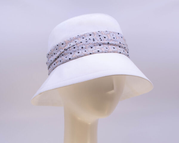 Chambray: Felice (Wrap) - White/Daisy (Side View 2)