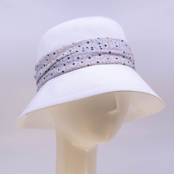 Chambray: Felice (Wrap) - White/Daisy (Side View 2)