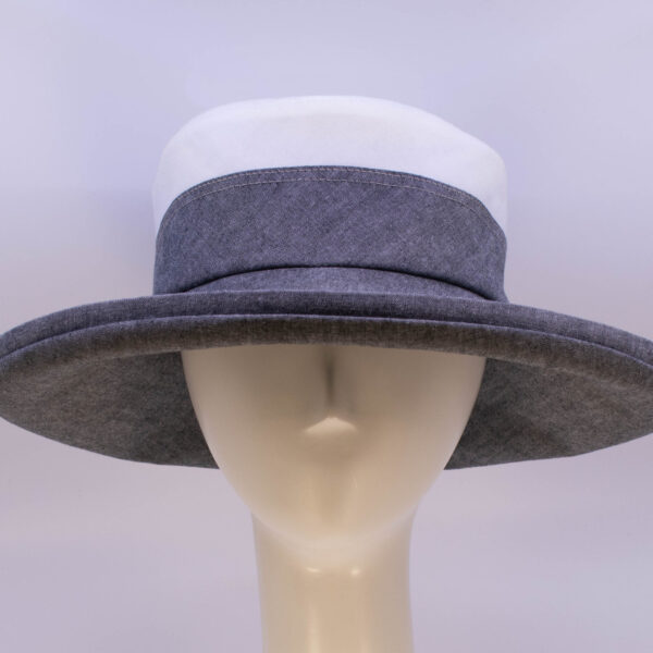 Chambray: Pamela - Grey/White