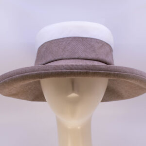 Chambray: Pamela - White/Sepia