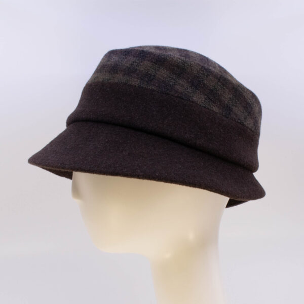 Town & Country: Kaitlin - Brown Check (Side View)