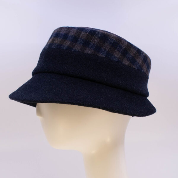 Town & Country: Kaitlin - Navy Check (Side View)