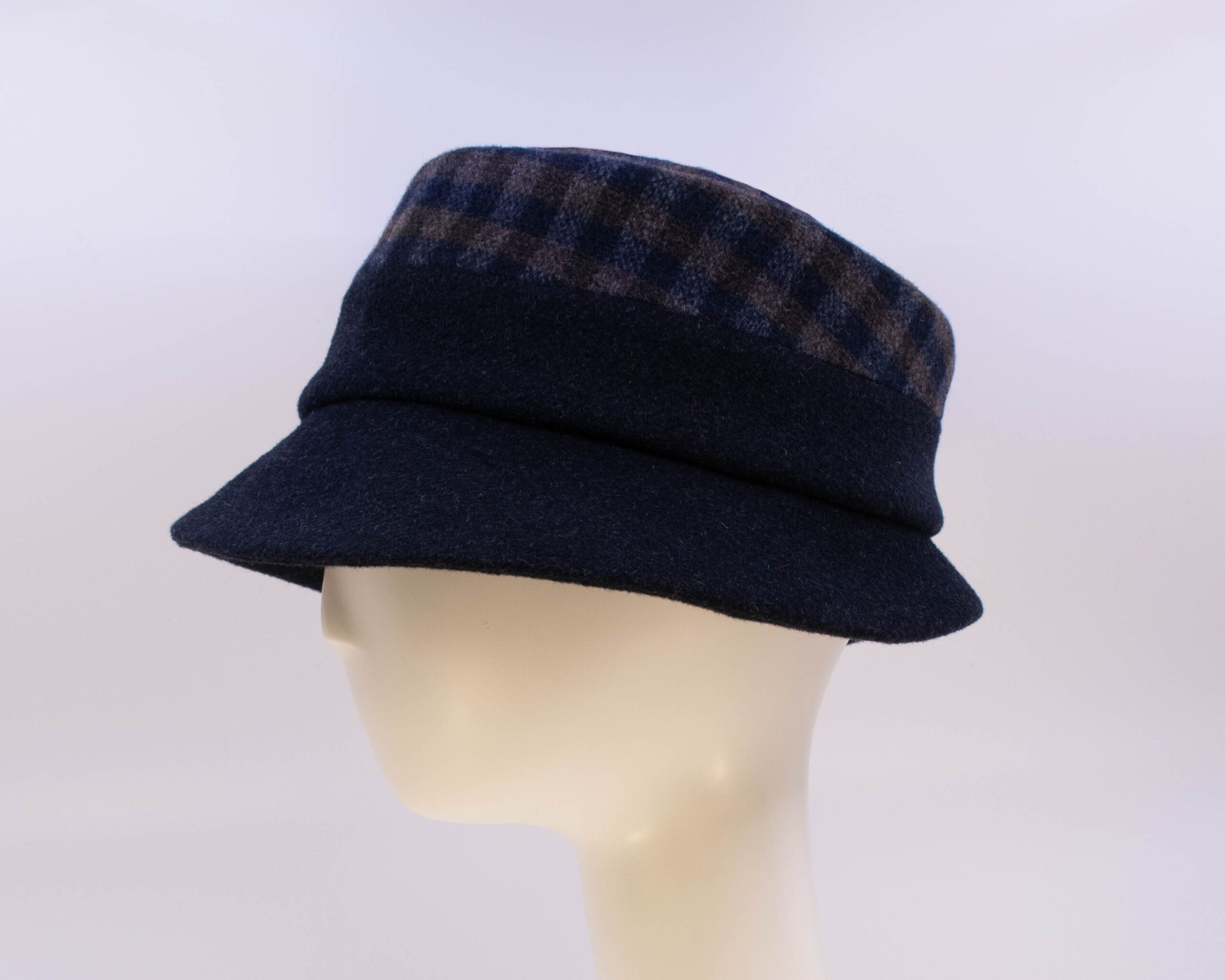 Town & Country: Kaitlin - Navy Check (Side View)