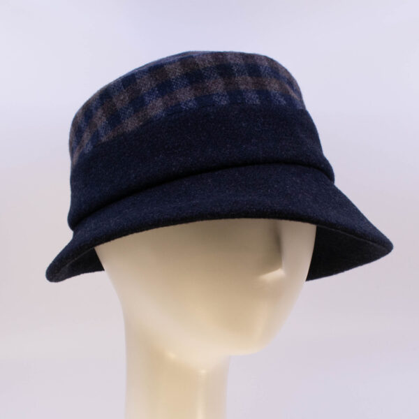 Town & Country: Kaitlin - Navy Check (Side View 2)
