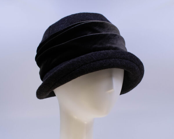 Boiled Wool: Jeanette (Velvet) - Moro Brown/Brown (Side View 2)
