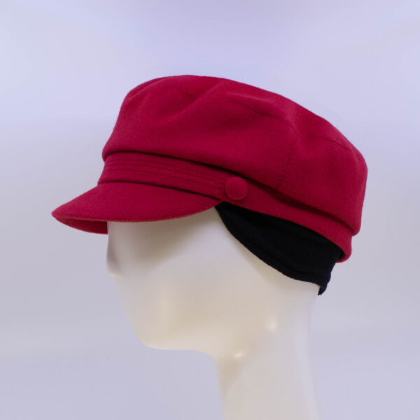 Wool Classic: Perry - Red (Side View Ear Cuff)