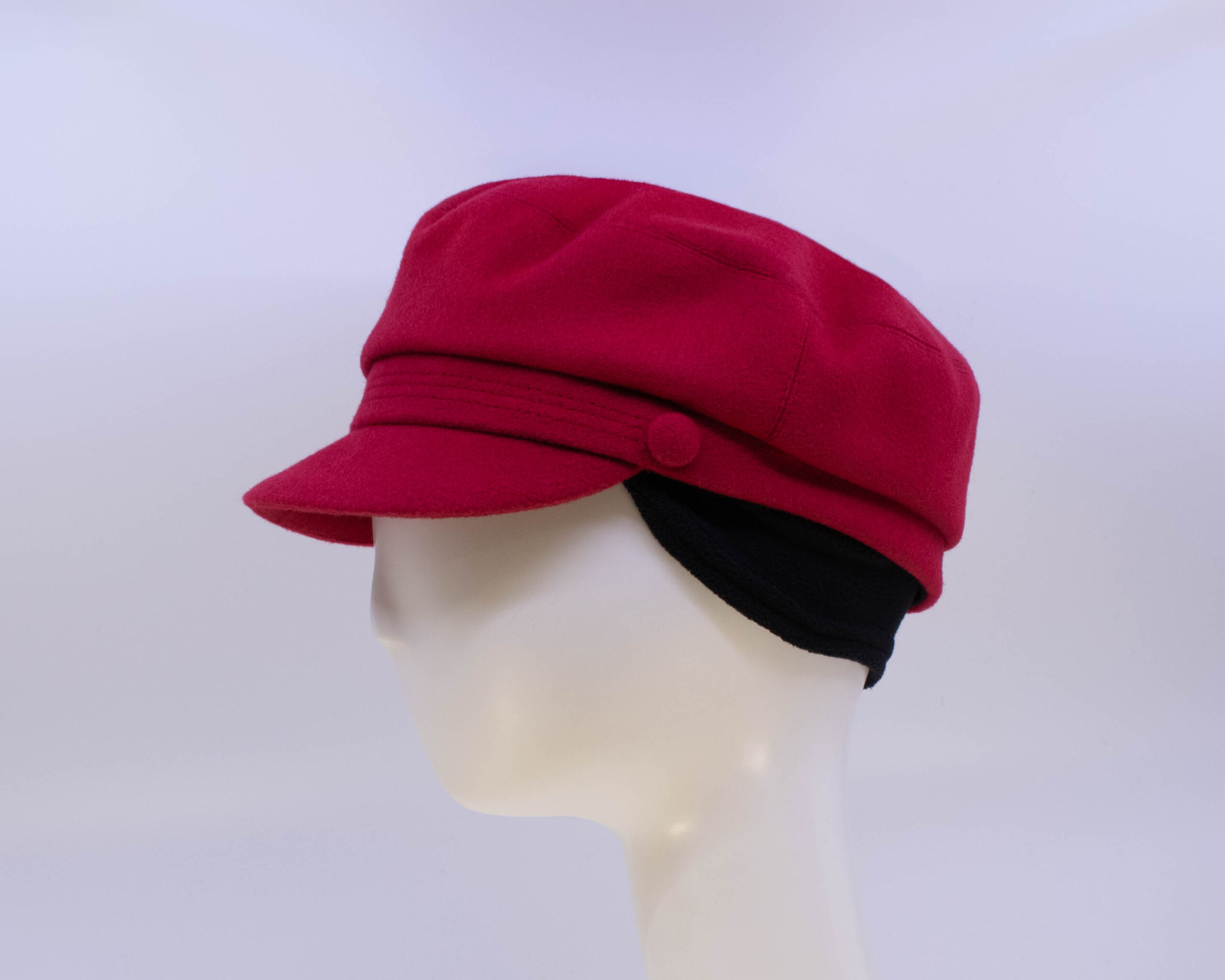 Wool Classic: Perry - Red (Side View Ear Cuff)