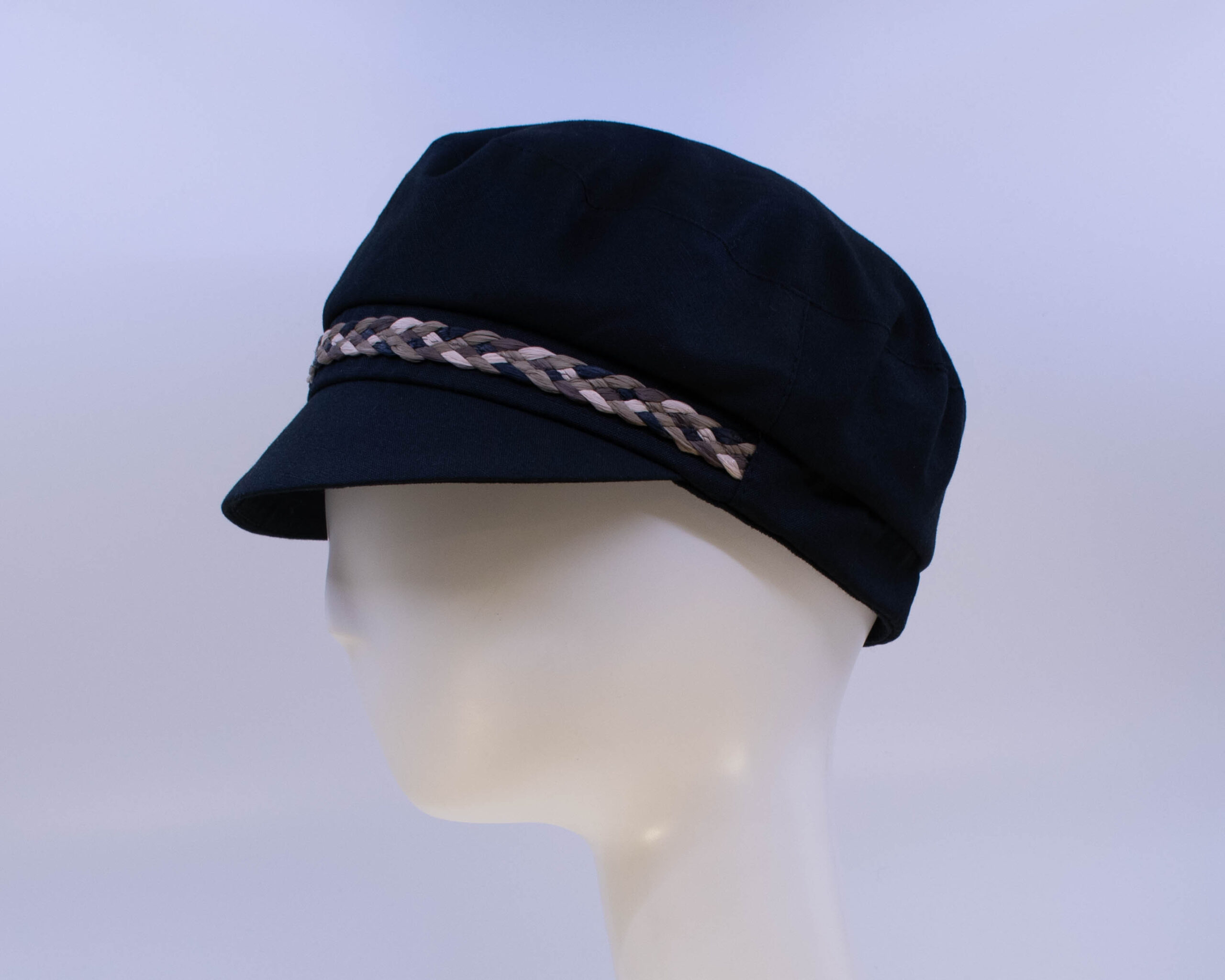 Gabriola: Perry (Braided) - Black/Braid (Side View)
