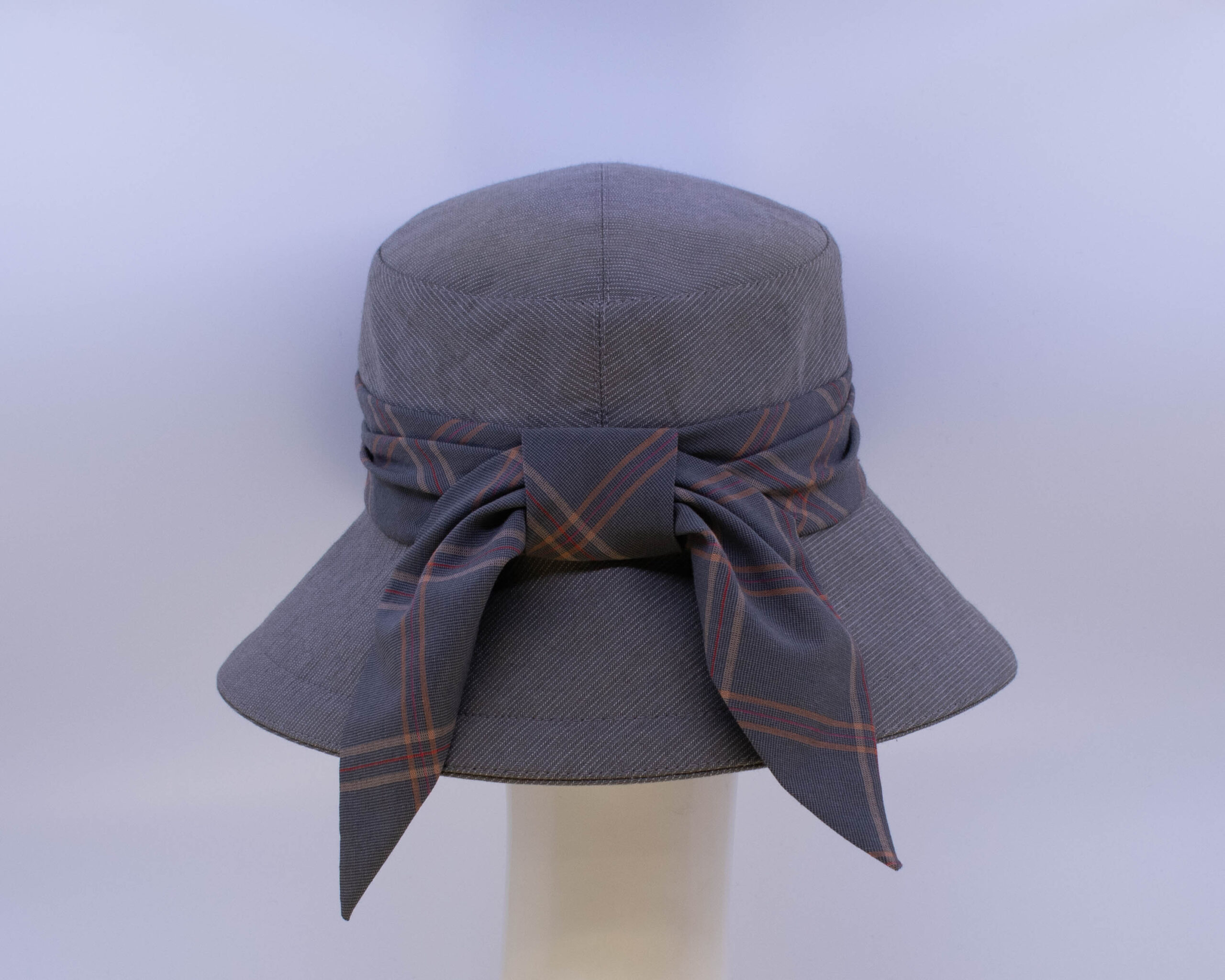 Neutrals: Felice - Sage/Plaid (Back View)