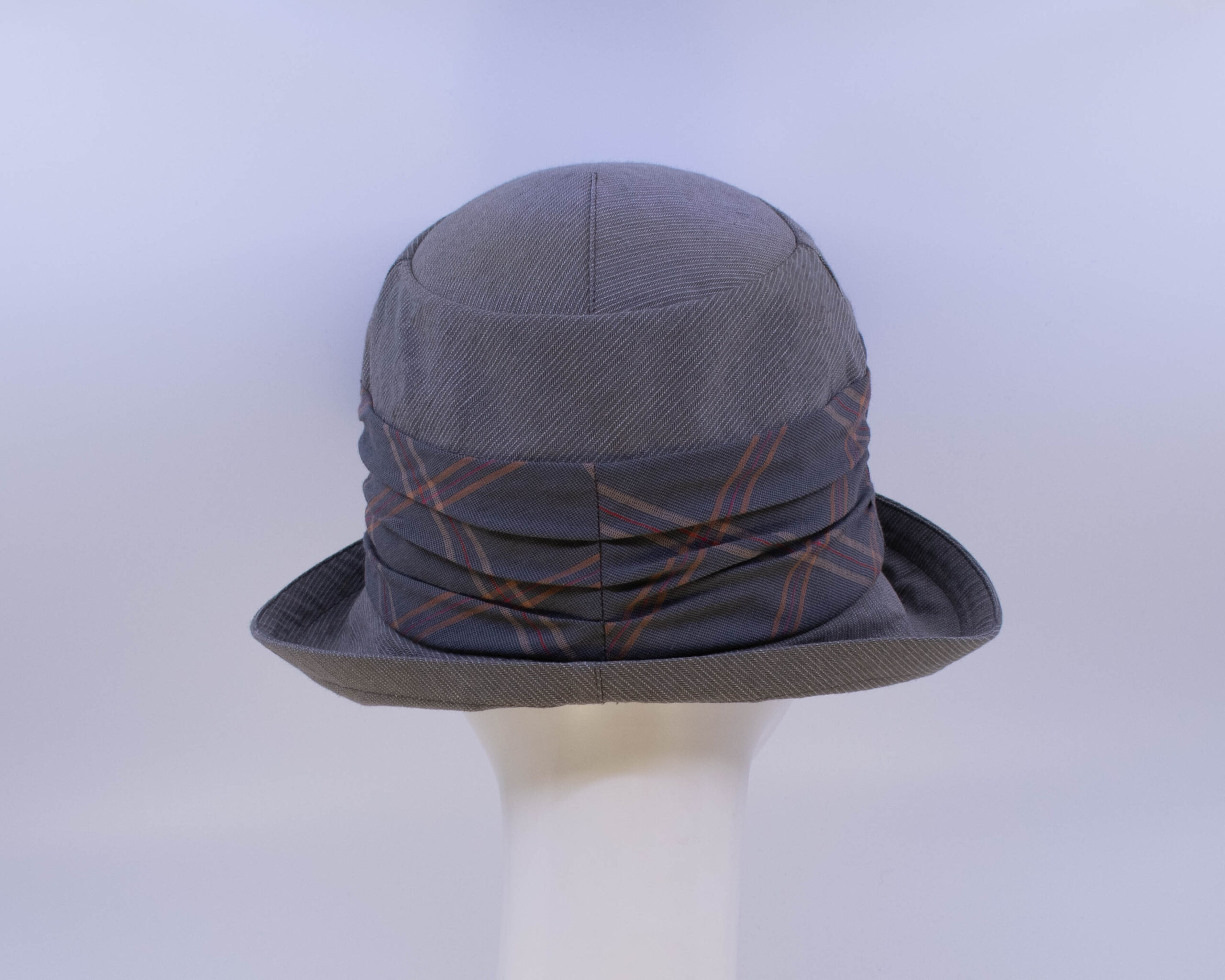 Neutrals: Jeanette - Sage/Plaid (Back View)