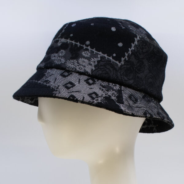 Black & Grey: Avery - Patchwork (Side View)