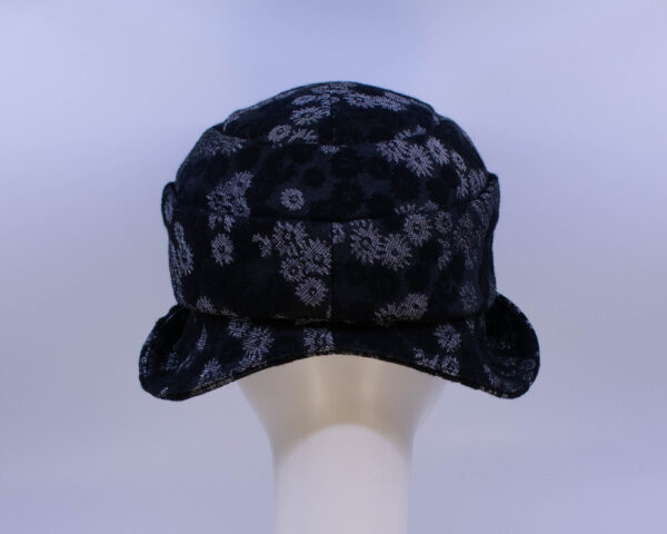 Black & Grey: Jeanette - Floral (Back View)