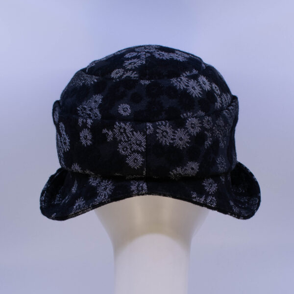 Black & Grey: Jeanette - Floral (Back View)