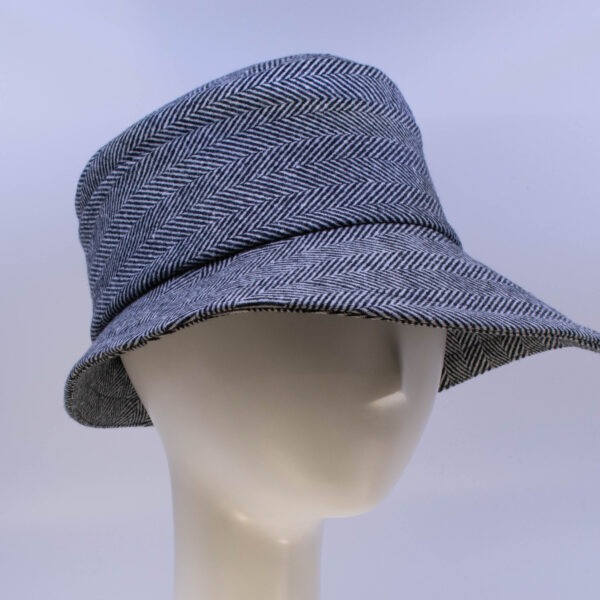 Town & Country: Grace - Black/White Herringbone (Side View 2)