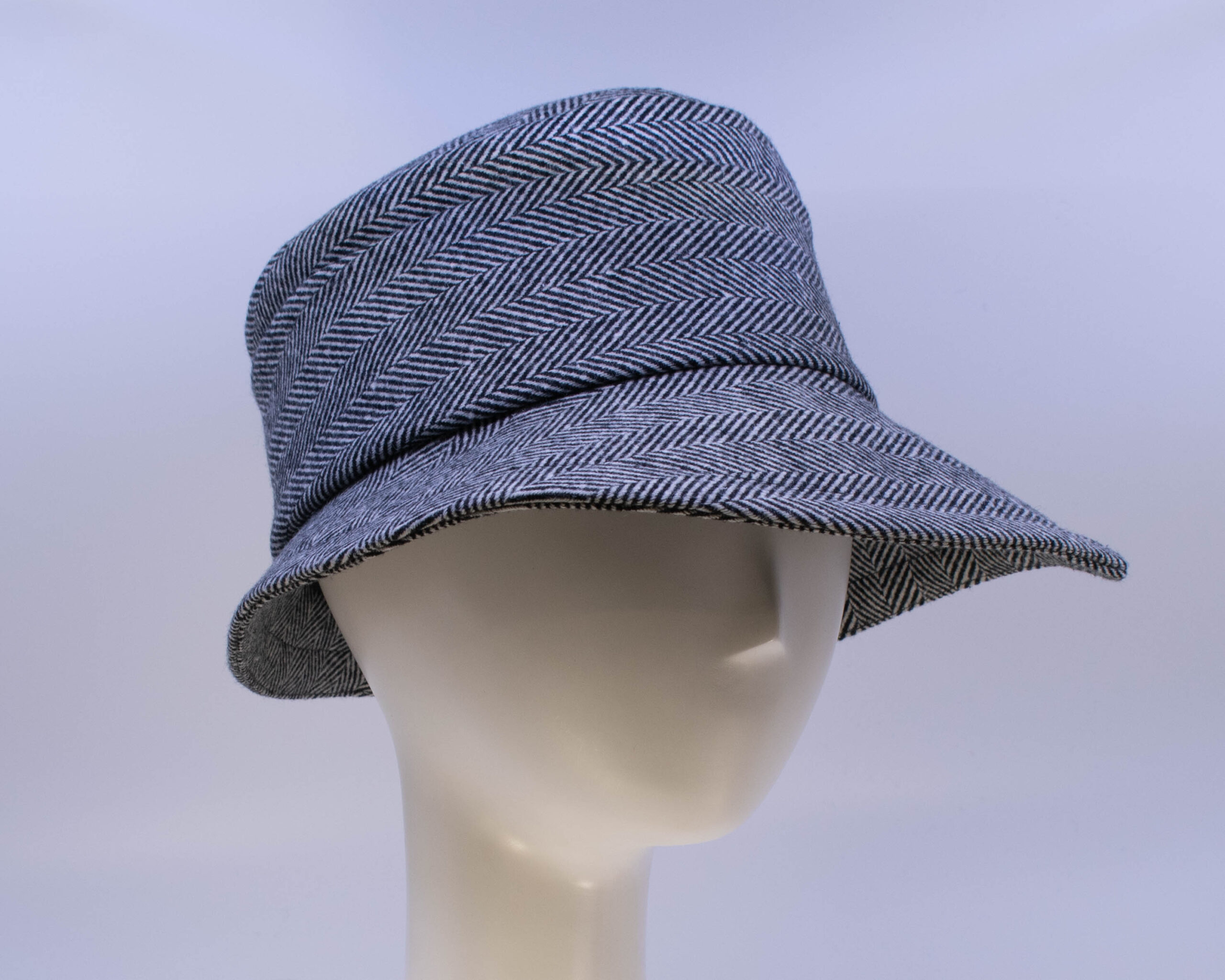 Town & Country: Grace - Black/White Herringbone (Side View 2)