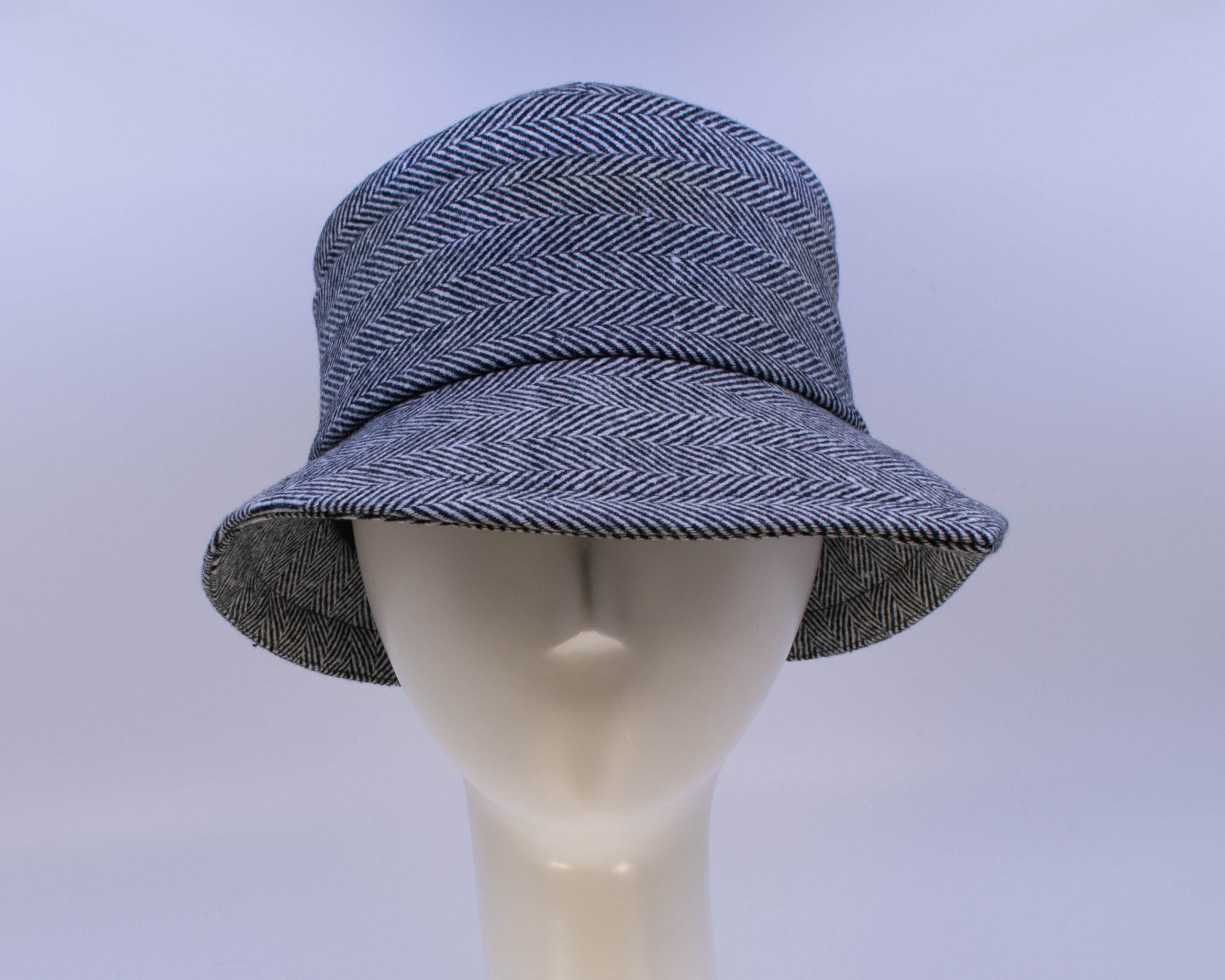 Town & Country: Grace - Black/White Herringbone