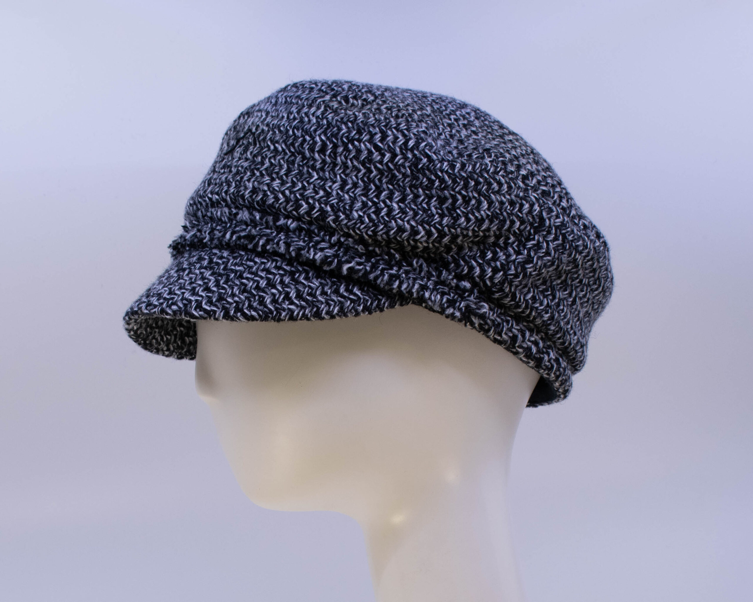 Town & Country: Penny - Black/White Tweed (Side View)