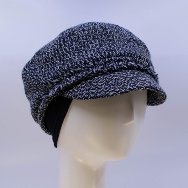 Town & Country: Penny - Black/White Tweed (Side View 2 Ear Cuff)