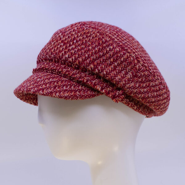 Town & Country: Penny - Red/Orange Tweed (Side View)