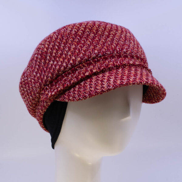 Town & Country: Penny - Red/Orange Tweed (Side View 2 Ear Cuff)