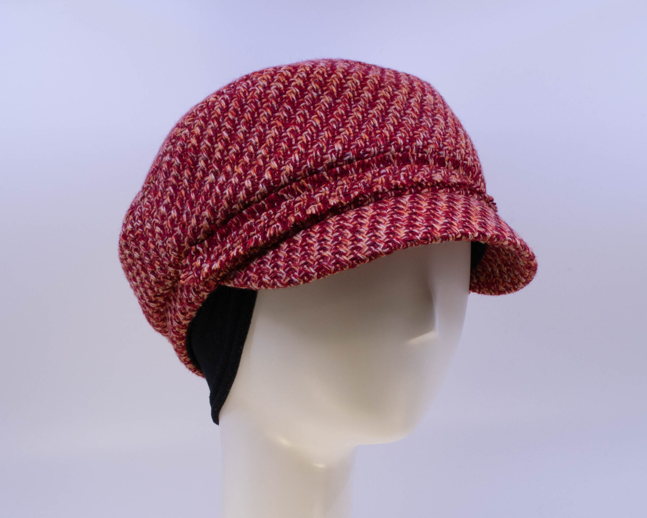 Town & Country: Penny - Red/Orange Tweed (Side View 2 Ear Cuff)