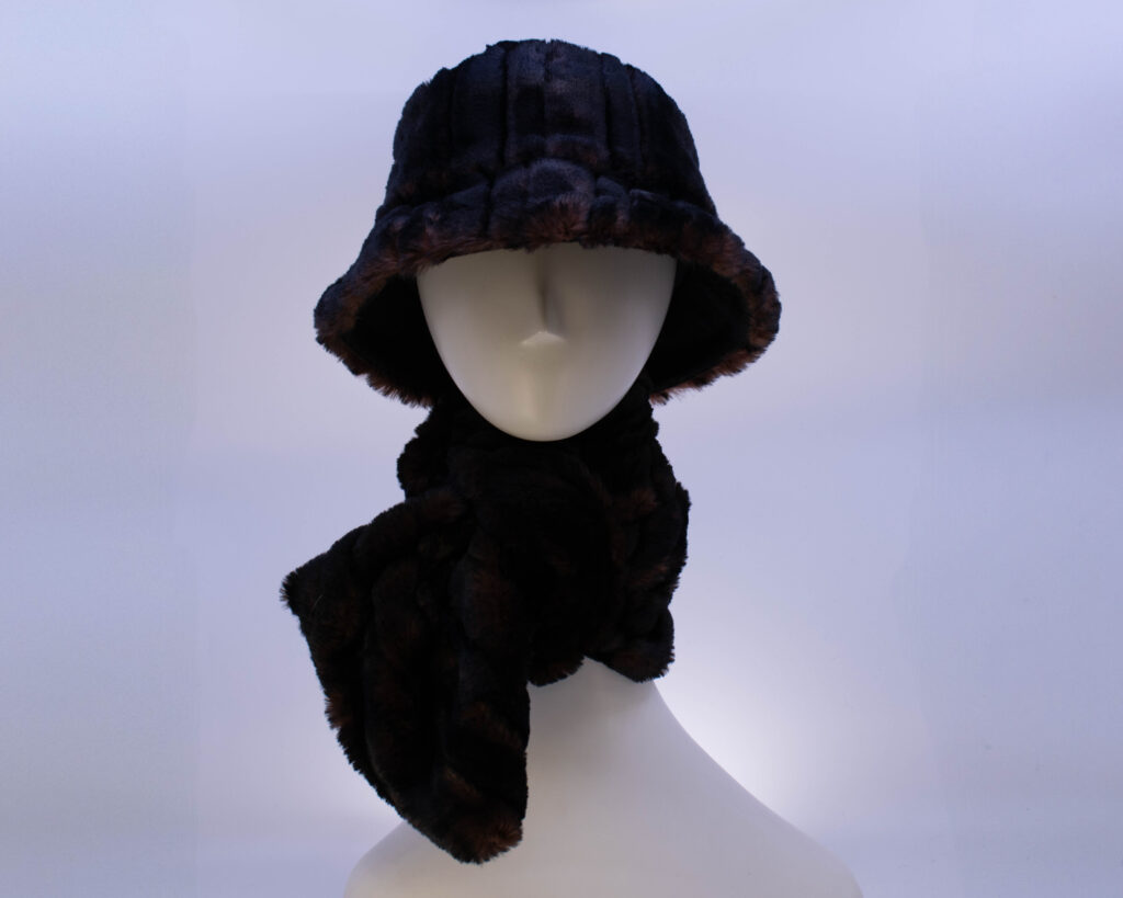 Fluffy handmade winter hats