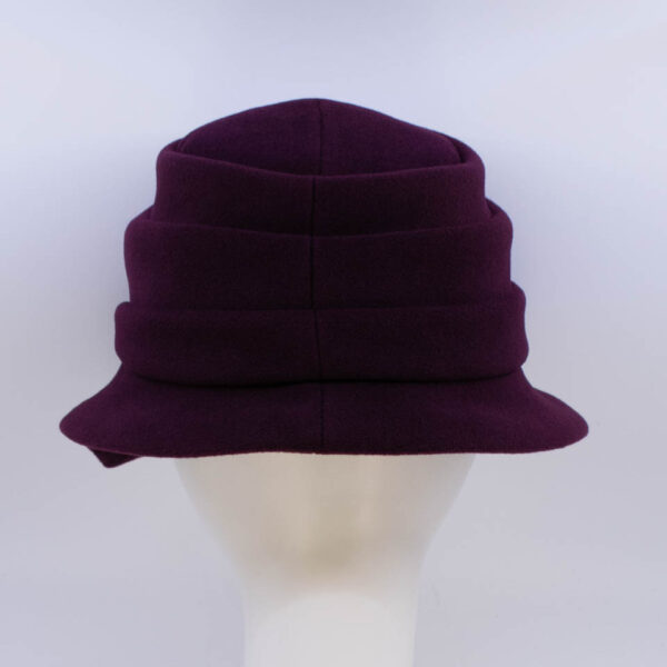 Wool Classic: Phoebe - Maroon (Back View)