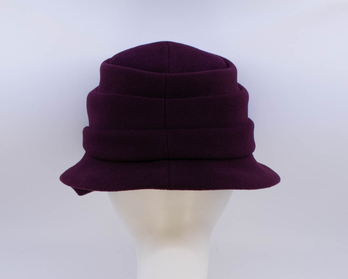 Wool Classic: Phoebe - Maroon (Back View)