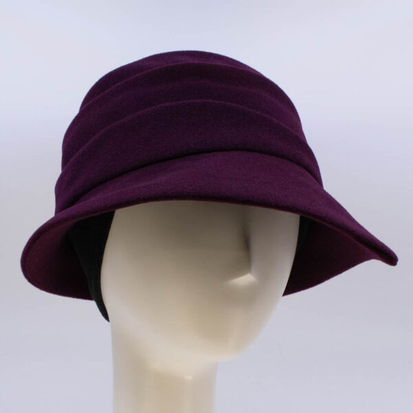 Wool Classic: Phoebe - Maroon (Side View 2 Ear Cuff)