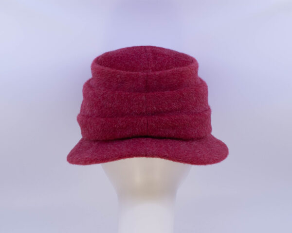 Mohair: Freda - Red (Back View)