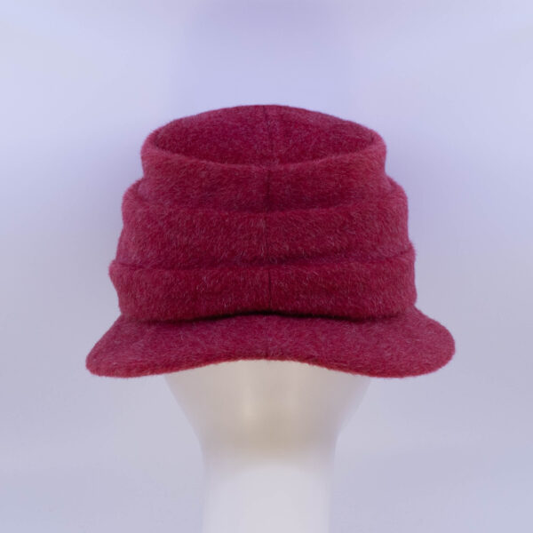 Mohair: Freda - Red (Back View)