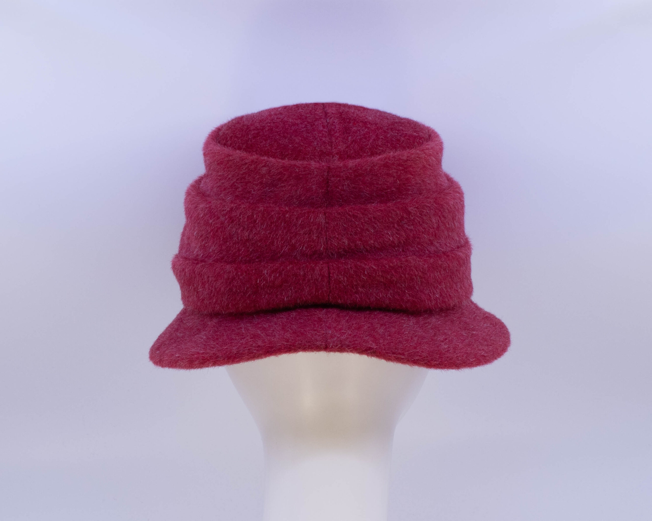 Mohair: Freda - Red (Back View)