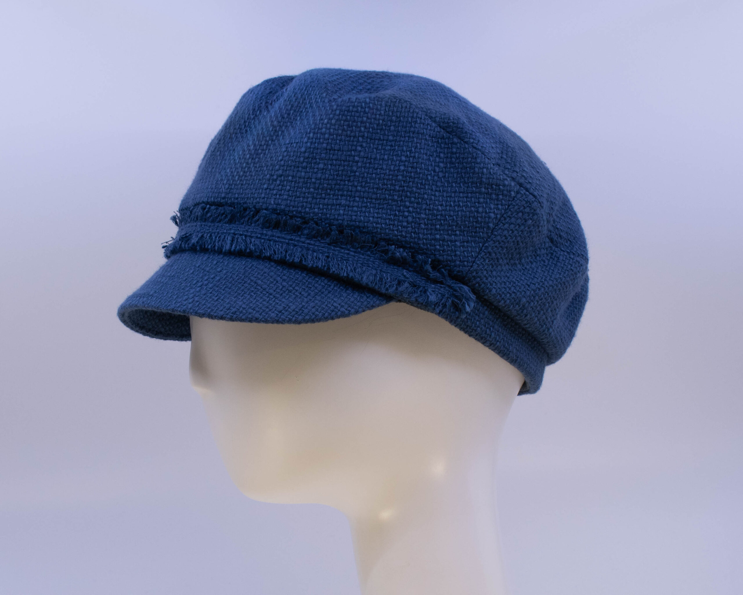 Cap Collection: Penny (Burlap) - Navy (Side View)
