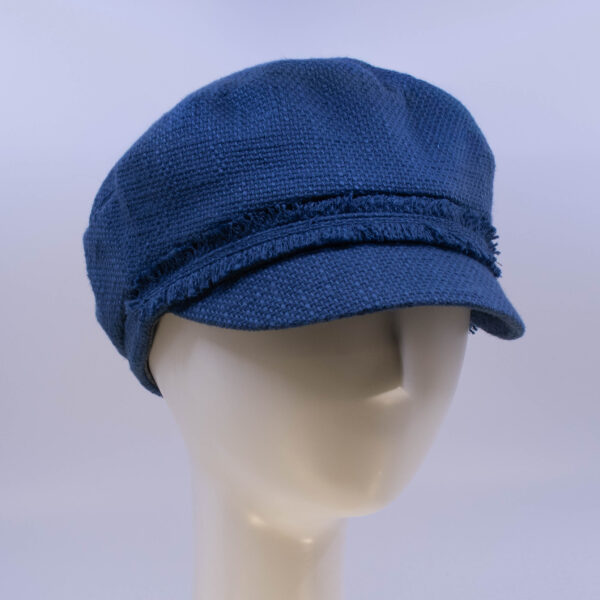 Cap Collection: Penny (Burlap) - Navy (Side View 2)
